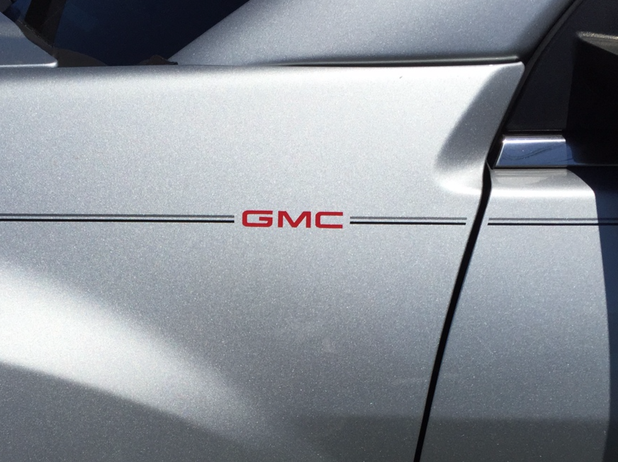 GMC vinyl pinstripe emblem stripe logo decal graphic