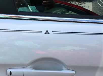 Mitsubishi Lancer Outlander sport vinyl pinstripe emblem stripe logo decal graphic