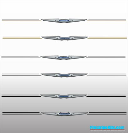 Chrysler 200 300 decal vinyl pinstripe emblem stripe logo decal graphic graphics decals