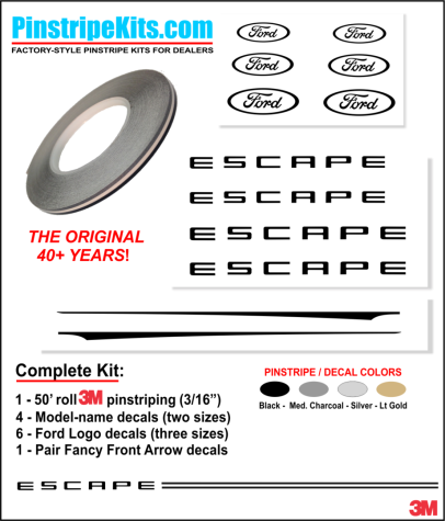 Ford focus explorer f150 expedition taurus escape fusion vinyl pinstripe emblem stripe logo decal graphic