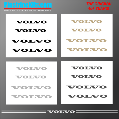 Insert an image caption here. Volvo Vinyl Logo Decal Emblem Pinstripe Stripe Kit