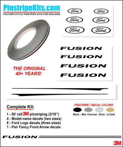Ford focus explorer f150 expedition taurus escape fusion vinyl pinstripe emblem stripe logo decal graphic