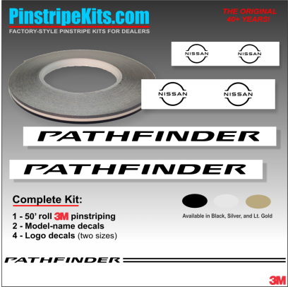 Nissan Altima Maxima Versa Xterra Pathfinder Titan versa Frontier Rogue Pathfinder Murano vinyl pinstripe emblem stripe logo decal graphic