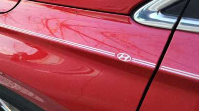 Hyundai Elantra Sante Fe Accent Tucson Sonata vinyl pinstripe emblem stripe logo decal graphic