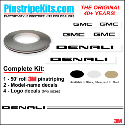 GMC Terrain Sierra acadia terrain yukon envoy vinyl pinstripe emblem stripe logo decal graphic