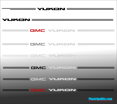 GMC Terrain Sierra acadia terrain yukon envoy vinyl pinstripe emblem stripe logo decal graphic