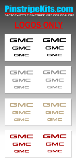 Bulk GMC vinyl emblem decal logo sticker sheetsSierra acadia terrain yukon envoy  vinyl pinstripe emblem stripe logo decal graphic