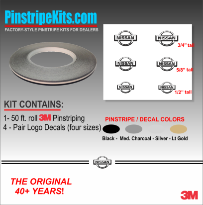 Nissan Altima Maxima Versa Xterra Pathfinder Titan versa Frontier Rogue Pathfinder Murano vinyl pinstripe emblem stripe logo decal graphic