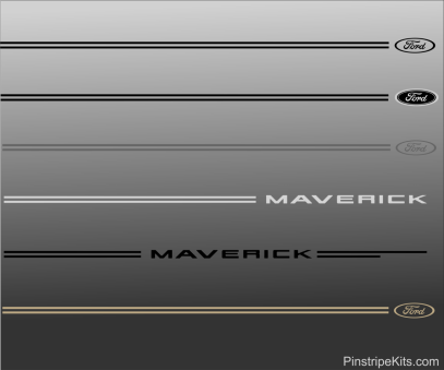 Ford Maverick Ranger, Maverick, focus, explorer, f150, expedition, taurus, escape, fusion, vinyl pinstripe emblem stripe logo decal graphic
