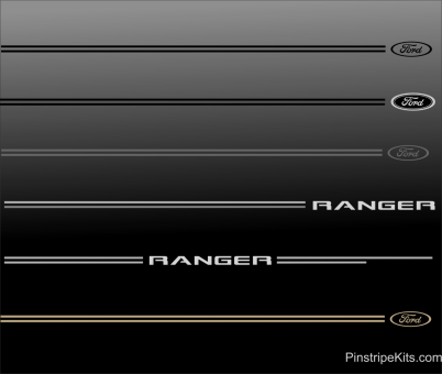 Ford Ranger, Maverick, focus, explorer, f150, expedition, taurus, escape, fusion, vinyl pinstripe emblem stripe logo decal graphic