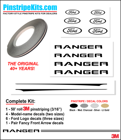 Ford focus explorer f150 expedition taurus escape fusion vinyl pinstripe emblem stripe logo decal graphic