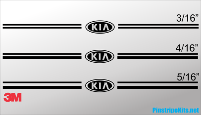 Kia Sportage Sorento Rio Optima Soul Sedona  vinyl pinstripe emblem stripe logo decal graphic