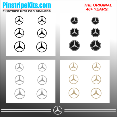 Mercedes-Benz vinyl pinstripe emblem stripe logo decal graphic