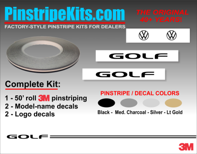 VW Volkswagon Jetta Passat Beetle vinyl pinstripe emblem stripe logo decal graphic