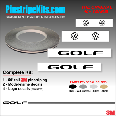 VW Volkswagon Jetta Passat Beetle vinyl pinstripe emblem stripe logo decal graphic