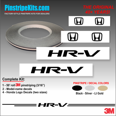 Honda Pilot Accord Civic CRV CR-V Odyssey Pilot Ridgeline Fit HRV HR-V Crosstour vinyl pinstripe emblem logo decal graphic stripe sticker kit