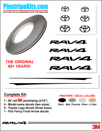 Toyota,auto,car,vehicle,vinyl,sticker,stickers,pinstripe,pinstripes,stripes,small,logo,logos,small,decal,decals,emblem,emblems,graphic,graphicsToyota Camry Corolla Rav4 Tundra Tacoma 4Runnner Highland