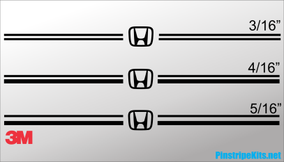 Honda vinyl logo decal emblem pinstripe stripe graphics  kit