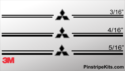 Insert an image caption here. Mitsubishi vinyl logo emblem decal pin stripe graphic Insert an alternative text here.