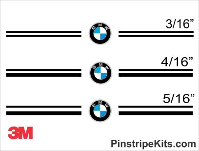 BMW vinyl logo decal emblem pinstripe stripe