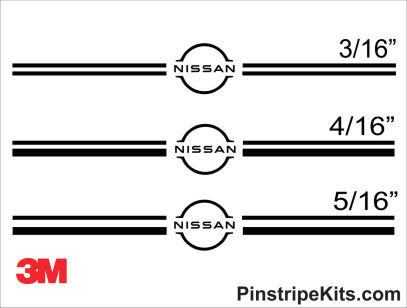 Nissan vinyl logo emblem decal pin stripe graphic