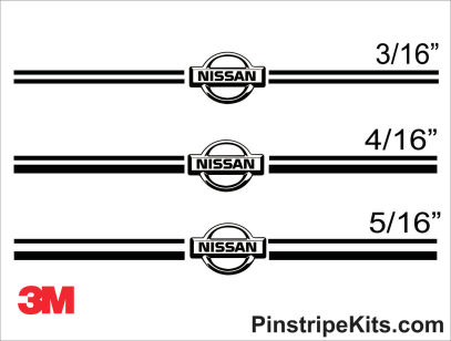 Nissan vinyl logo emblem decal pin stripe graphic