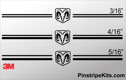 Ram Truck vinyl logo emblem decal pin stripe graphic