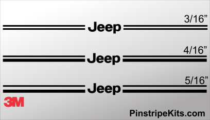 Jeep vinyl logo emblem decal pin stripe graphic