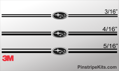 Subaru vinyl logo emblem decal pin stripe graphic