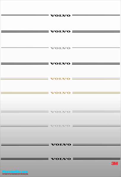 Insert an image caption here. Volvo Vinyl Name & Logo Decal Pinstripe Stripe Kit Insert an alternative text here.