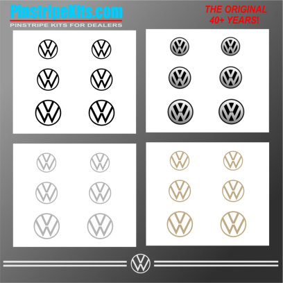 VW Volkswagon Jetta Passat Beetle vinyl pinstripe emblem stripe logo decal graphic