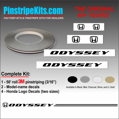 Honda Pilot Accord Civic CRV CR-V Odyssey Pilot Ridgeline Fit HRV HR-V Crosstour vinyl pinstripe emblem logo decal graphic stripe sticker kit