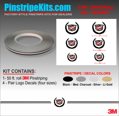 Cadillac SRX, STS, XTS, XT5, ST4, ATS, CTS, Escalade, vinyl pinstripe vinyl emblem stripe logo decal graphic emblem logo vinyl decal pinstripe graphic sticker stripe