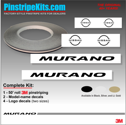 Nissan Altima Maxima Versa Xterra Pathfinder Titan versa Frontier Rogue Pathfinder Murano vinyl pinstripe emblem stripe logo decal graphic