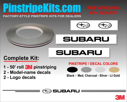 Subaru Legacy, WRX, Impreza, Ascent, Outback, Forester, Crosstrek ,auto,car,vehicle,vinyl, pinstripe,pinstripes,stripes,small,logo,logos,small,decal,decals,emblem,emblems,graphic,graphics