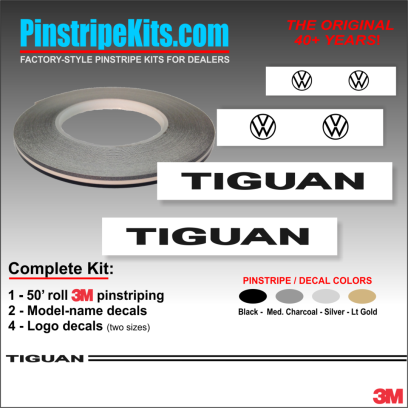 VW Volkswagon Jetta Passat Beetle vinyl pinstripe emblem stripe logo decal graphic