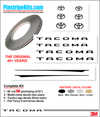 Toyota,auto,car,vehicle,vinyl,sticker,stickers,pinstripe,pinstripes,stripes,small,logo,logos,small,decal,decals,emblem,emblems,graphic,graphicsToyota Camry Corolla Rav4 Tundra Tacoma 4Runnner Highland
