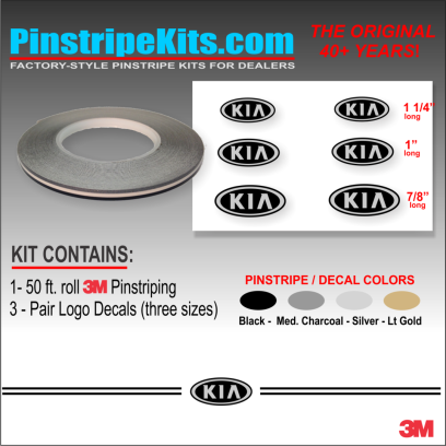 Kia Sportage Sorento Rio Optima Soul Sedona  vinyl pinstripe emblem stripe logo decal graphic