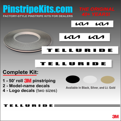Kia Sportage Sorento Rio Optima Soul Sedona  vinyl pinstripe emblem stripe logo decal graphic