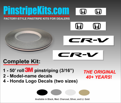 Honda Pilot Accord Civic CRV CR-V Odyssey Pilot Ridgeline Fit HRV HR-V Crosstour vinyl pinstripe emblem logo decal graphic stripe sticker kit