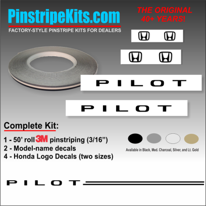 Honda Pilot Accord Civic CRV CR-V Odyssey Pilot Ridgeline Fit HRV HR-V Crosstour vinyl pinstripe emblem logo decal graphic stripe sticker kit