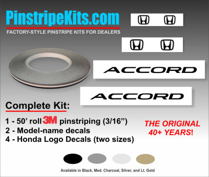 Honda Pilot Accord Civic CRV CR-V Odyssey Pilot Ridgeline Fit HRV HR-V Crosstour vinyl pinstripe emblem logo decal graphic stripe sticker kit
