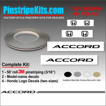 Honda Pilot Accord Civic CRV CR-V Odyssey Pilot Ridgeline Fit HRV HR-V Crosstour vinyl pinstripe emblem logo decal graphic stripe sticker kit