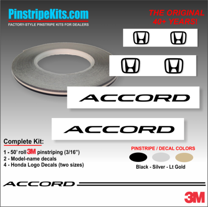 Honda Pilot Accord Civic CRV CR-V Odyssey Pilot Ridgeline Fit HRV HR-V Crosstour vinyl pinstripe emblem logo decal graphic stripe sticker kit