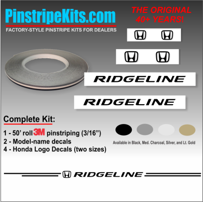 Honda Pilot Accord Civic CRV CR-V Odyssey Pilot Ridgeline Fit HRV HR-V Crosstour vinyl pinstripe emblem logo decal graphic stripe sticker kit
