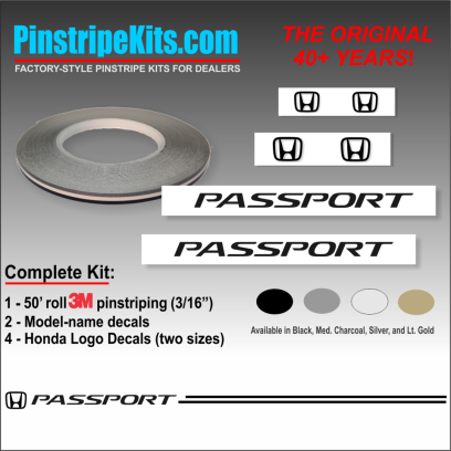 Honda Pilot Accord Civic CRV CR-V Odyssey Pilot Ridgeline Fit HRV HR-V Crosstour vinyl pinstripe emblem logo decal graphic stripe sticker kit