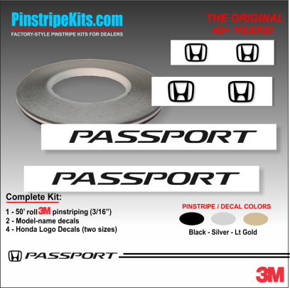 Honda Pilot Accord Civic CRV CR-V Odyssey Pilot Ridgeline Fit HRV HR-V Crosstour vinyl pinstripe emblem logo decal graphic stripe sticker kit
