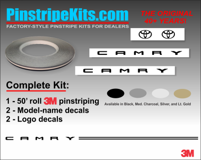 Toyota,auto,car,vehicle,vinyl,sticker,stickers,pinstripe,pinstripes,stripes,small,logo,logos,small,decal,decals,emblem,emblems,graphic,graphicsToyota Camry Corolla Rav4 Tundra Tacoma 4Runnner Highland