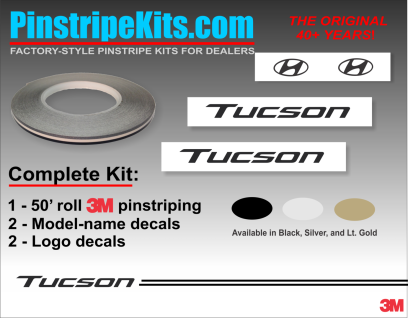 Hyun Elantra Sante Fe Accent Tucson Sonata vinyl pinstripe emblem stripe logo decal graphic