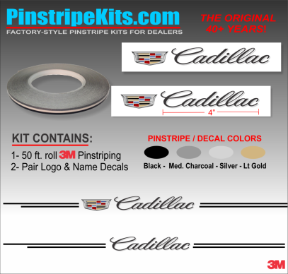 Cadillac SRX, STS, XTS, XT5, ST4, ATS, CTS, Escalade, vinyl pinstripe vinyl emblem stripe logo decal graphic emblem logo vinyl decal pinstripe graphic sticker stripe
